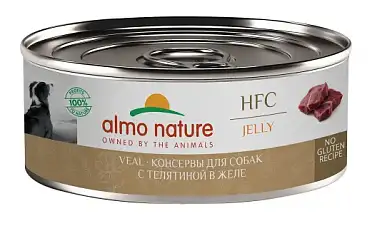 Almo Nature Консервы для собак и щенков с телятиной в желе (HFC, Jelly, Veal)