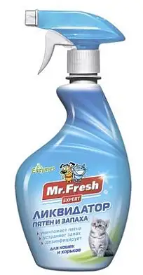 Mr.Fresh ликвидатор пятен и запаха 3в1 для кошек, спрей