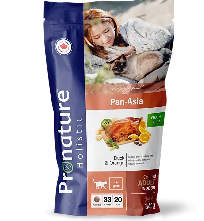 Купить pronature holistic сухой корм для взрослых кошек, беззерновой, утка с апельсином 