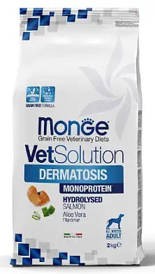 Monge VetSolution Dog Dermatosis сухой диетический корм для взрослых собак всех пород при заболеваниях кожи